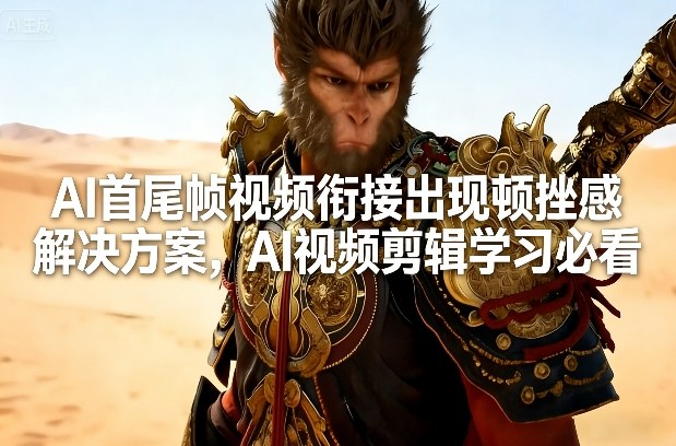 AI首尾帧视频衔接出现顿挫感解决方案,AI视频剪辑学习必看-来聚吧