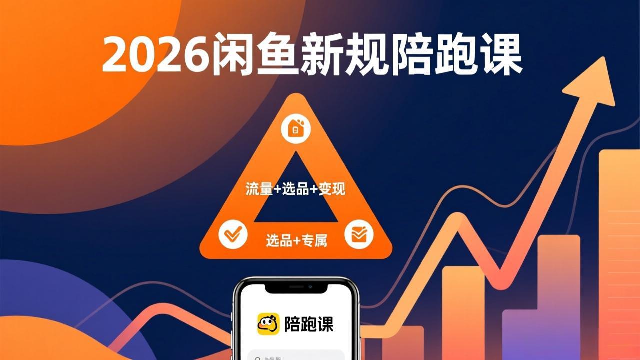 2026闲鱼高阶陪跑课全新上线,带你吃透新规玩转选品流量,从零搭建稳定变现盈利体系-来聚吧
