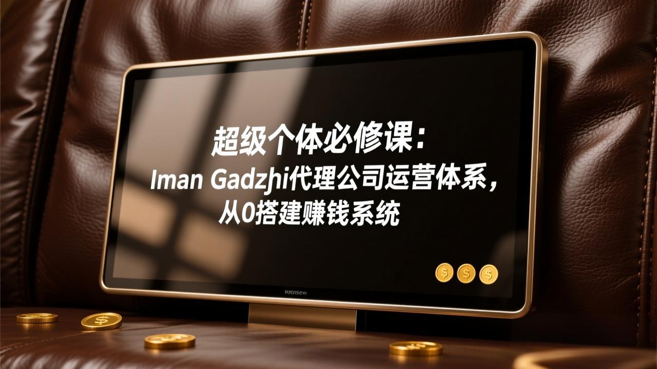 超级个体必修课:Iman Gadzhi代理公司运营体系,从0搭建赚钱系统-来聚吧