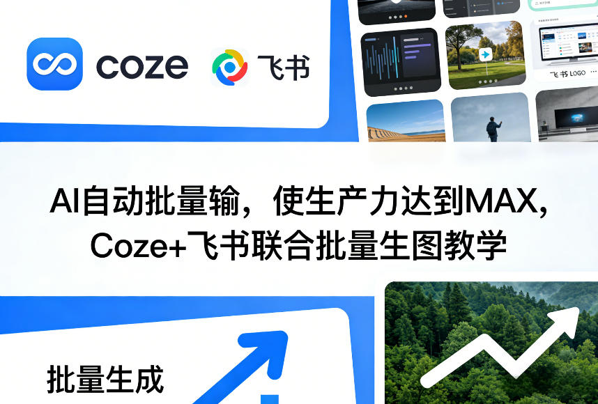 AI自动批量输,使生产力达到MAX,Coze+飞书联合批量生图教学-来聚吧