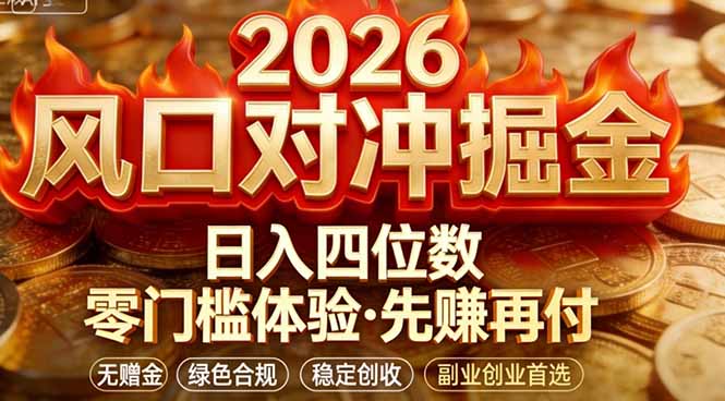 2026美金对冲套利,无赠金对冲策略保驾护航,低门槛易上手实操。单人单日收益2000+-来聚吧