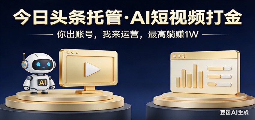 头条号AI托管,我提供作品,你提供账号,每天5分钟发布,小白躺赚3000+-来聚吧