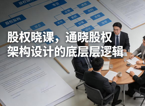 股权晓课，通晓股权架构设计的底层逻辑-来聚吧