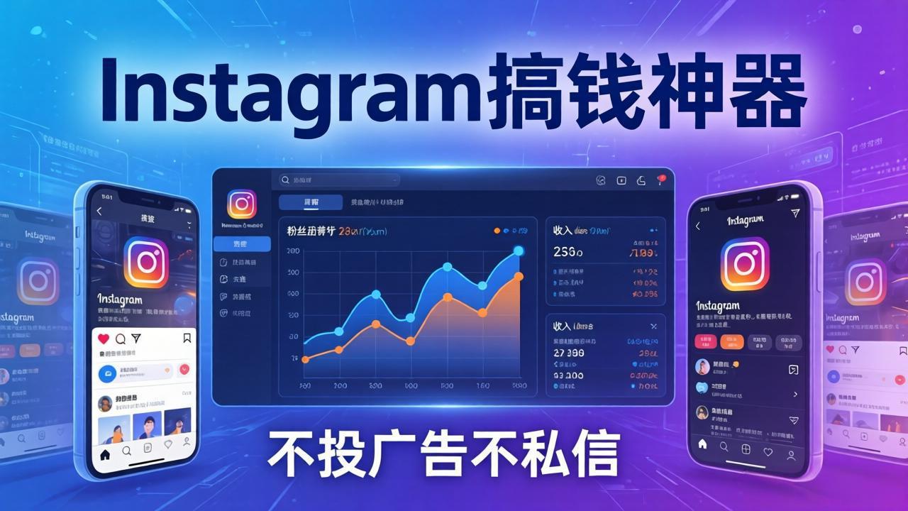 Instagram搞钱神器:月涨6万粉+月入5万刀,不投广告不私信,靠算法+低价产品-来聚吧