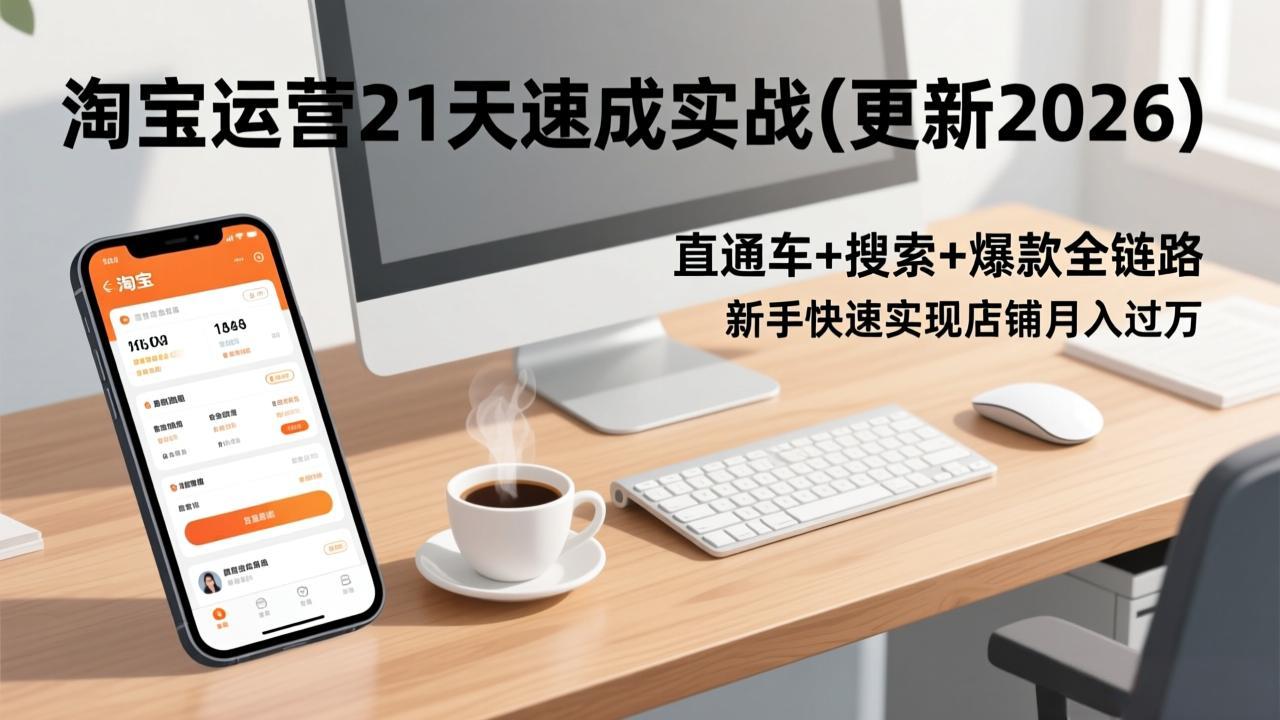 淘宝运营21天速成实战(更新3月-来聚吧