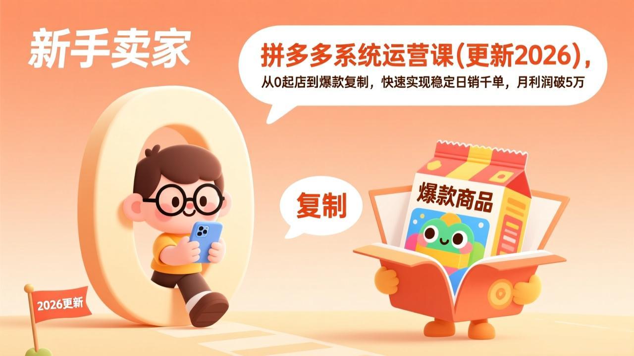 拼多多系统运营课(更新3月-来聚吧