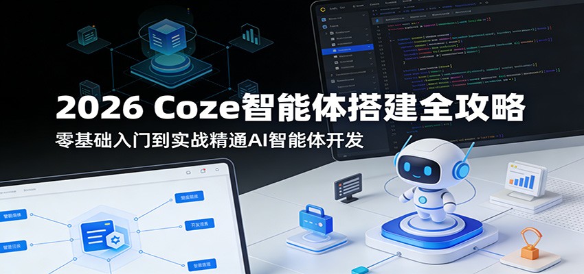 2026 Coze智能体搭建全攻略：零基础入门到实战精通AI智能体开发-来聚吧