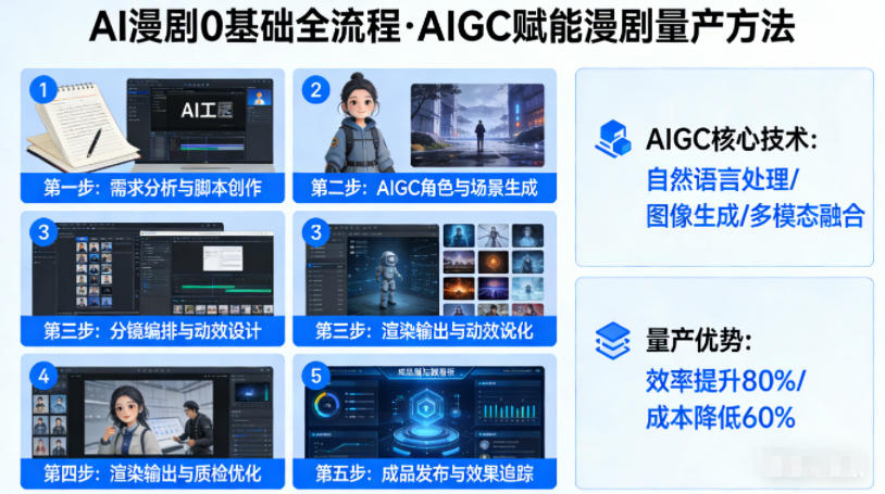 AI漫剧0基础全流程,快速掌握AIGC赋能的漫剧量产方法-来聚吧