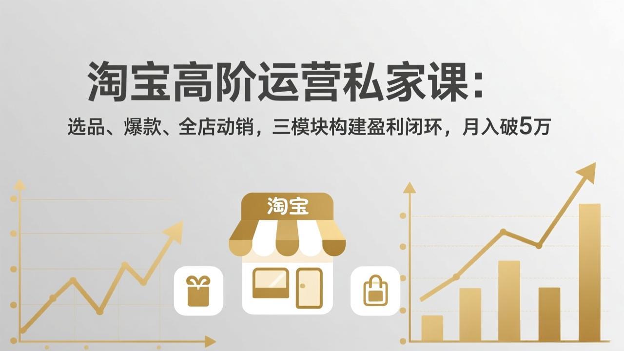 淘宝高阶运营私家课(更新26年4月-来聚吧