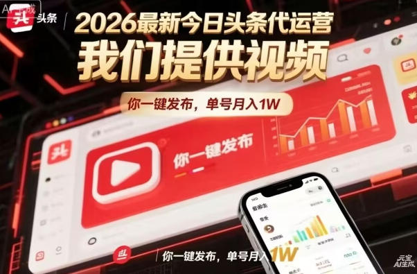 今日头条躺賺模式，你9我1，操作简单，一键发布，单机日入数百，长期合作【揭秘】-来聚吧