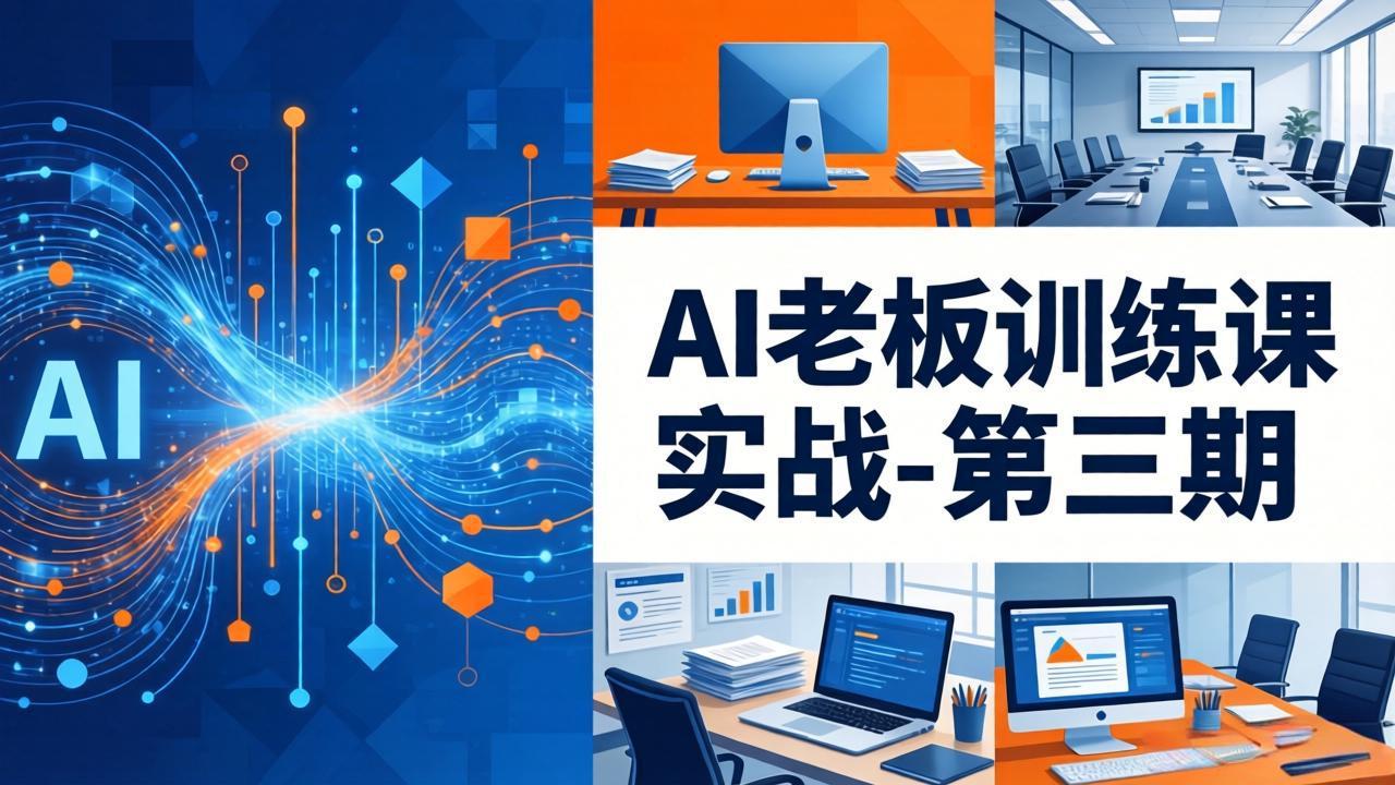 AI老板训练课实战-第三期:AI+内容应用落地教学,从0到1打通AI变现完整路径-来聚吧