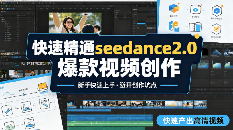快速精通seedance2.0爆款视频创作,快速产出高清视频,避开大量创作坑点,新手也能快速上手-来聚吧