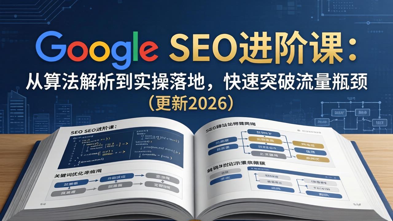 Google SEO进阶课:从算法解析到实操落地,快速突破流量瓶颈(更新2026-来聚吧