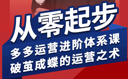 海神·拼多多运营进阶系统课(更新2026)-来聚吧