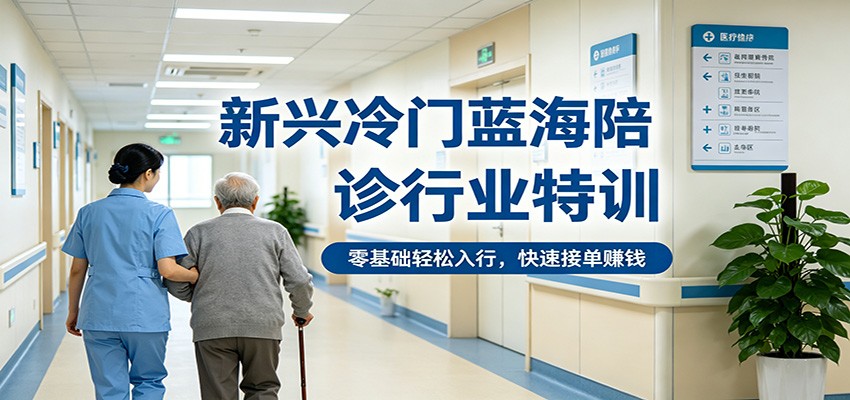 新兴冷门蓝海陪诊行业特训，零基础轻松入行，快速接单赚钱-来聚吧
