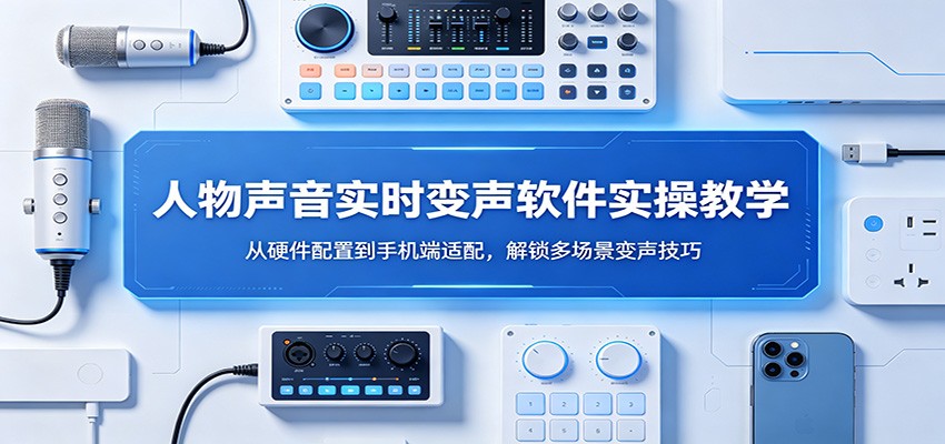 人物声音实时变声软件实操教学：从硬件配置到手机端适配，解锁多场景变声技巧-来聚吧