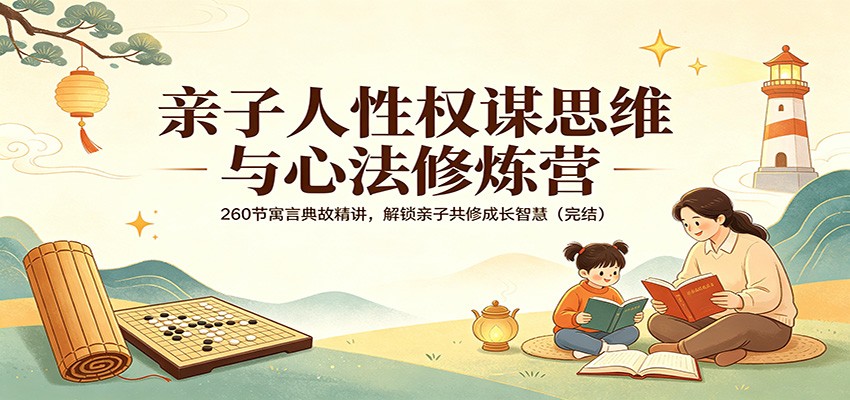 亲子人性权谋思维与心法修炼营：260节寓言典故精讲，解锁亲子共修成长智慧(完结)-来聚吧