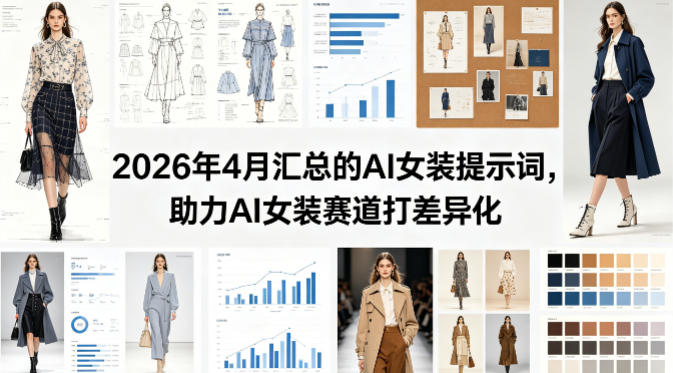 2026年4月汇总的AI女装提示词，助力AI女装赛道打差异化-来聚吧