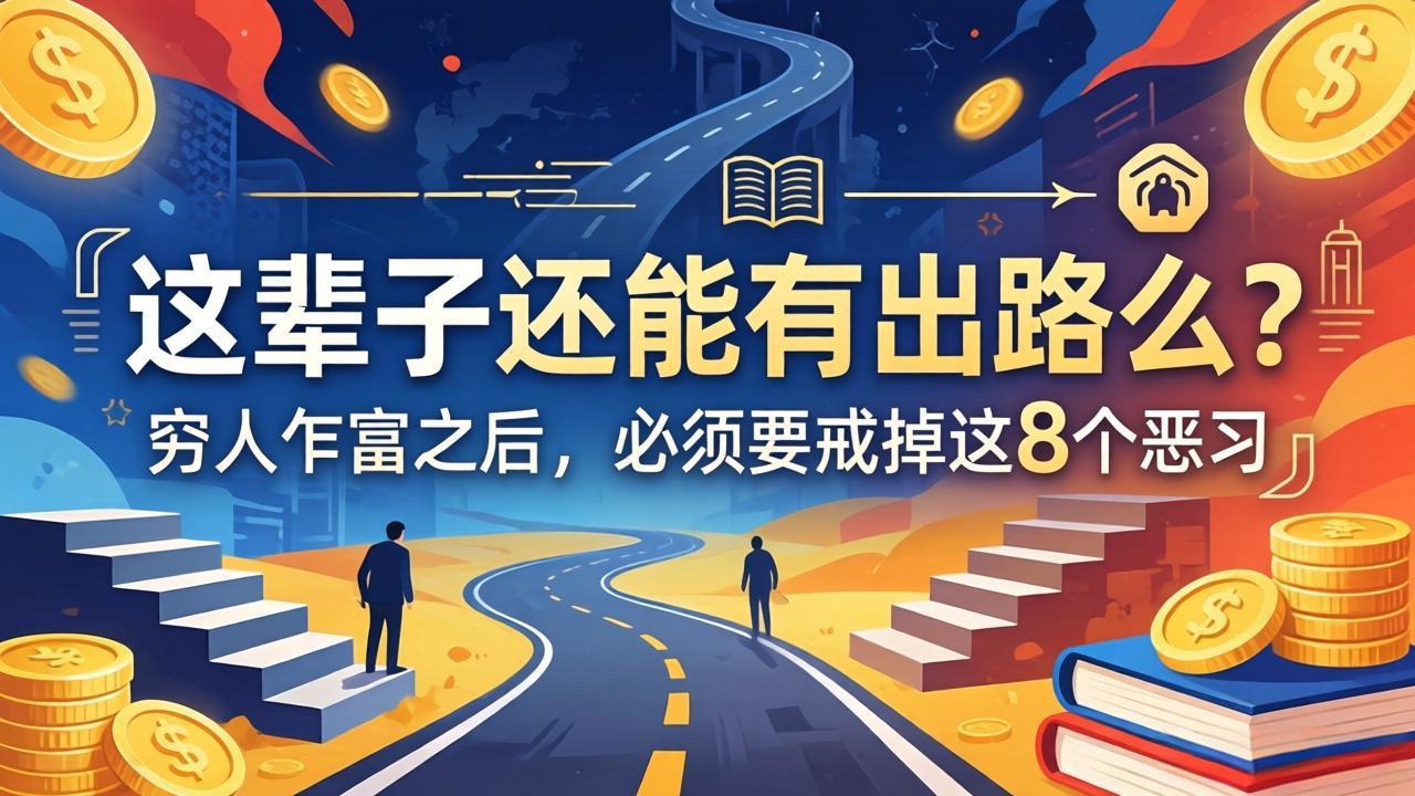 关于人生两篇付费文章【这辈子还能有出路么？】【穷人乍富之后，必须要戒掉这8个恶习】-来聚吧