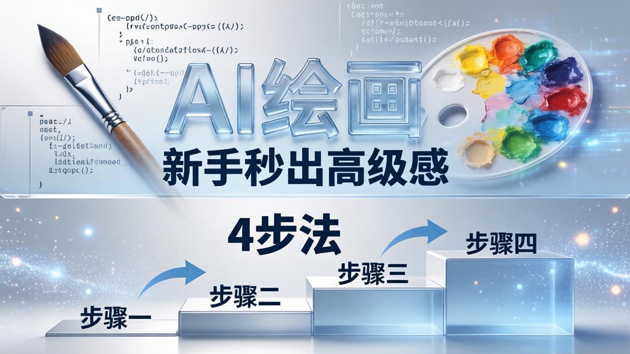 AI绘画入门别再硬磕了！即梦4步法：万能提示词公式+BRTR框架，新手秒出高级感-来聚吧
