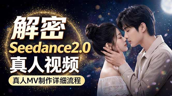 Seedance 2.0电影级真人 MV全流程拆解：提示词、运镜、粒子特效，手把手实操-来聚吧