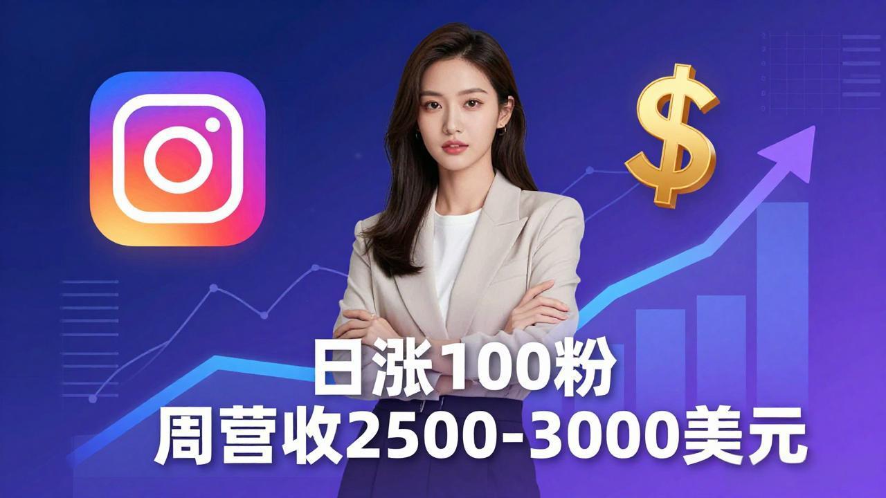 想做数字产品？Sheri亲授：日涨100粉、每周2500至3000美元的营收，Instagram躺着赚-来聚吧