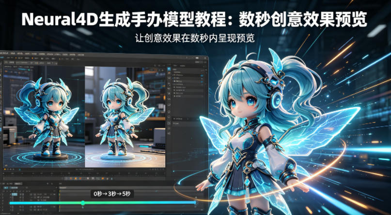 Neural4D生成手办模型教程,让创意效果在数秒内呈现预览-来聚吧