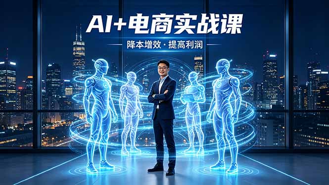 AI+电商实战课,1人+N个AI 智能体,把SOP变AI员工,实现降本增效提高利润-来聚吧