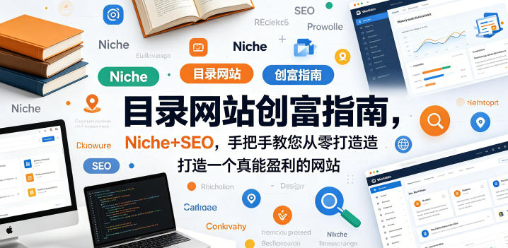 目录网站创富指南,Niche+SEO,手把手教您从零打造打造一个真能盈利的网站【原创双语字幕】-来聚吧