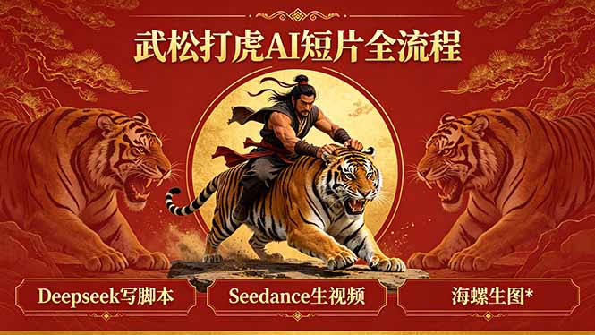 武松打虎AI短片全流程:Deepseek写脚本+Seedance生视频+海螺生图-来聚吧