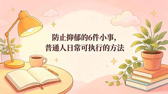 付费文章:防止抑郁的6件小事,普通人日常可执行的方法-来聚吧