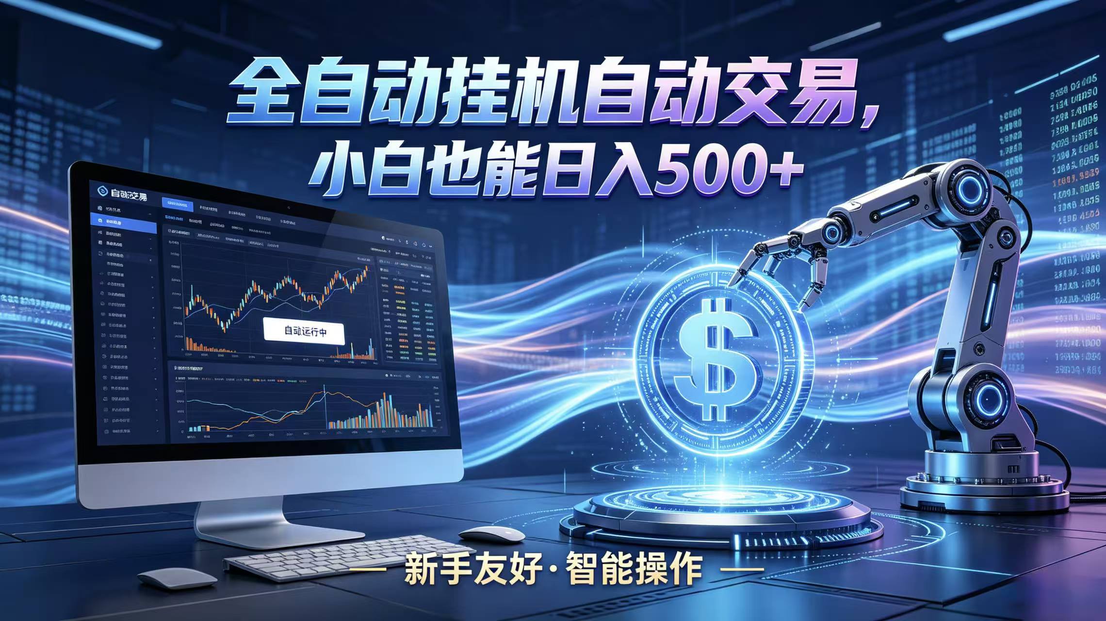 全新智能化交易助手，傻瓜式操作，小白也能快速上手，轻松实现日入500+-来聚吧