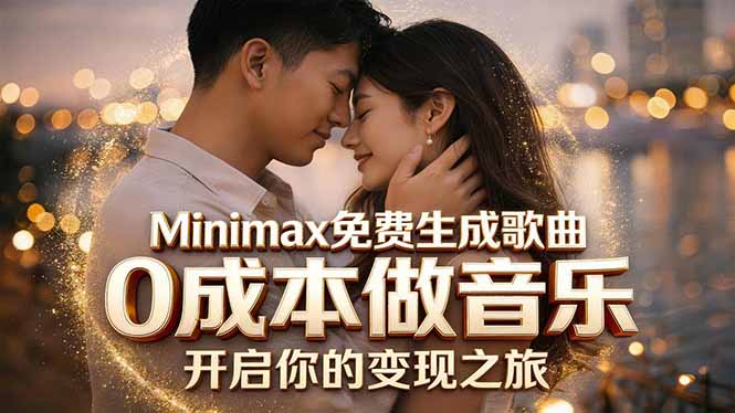 Minimax免费生成歌曲实测!0成本做音乐,说唱流行Lofi一键生成-来聚吧