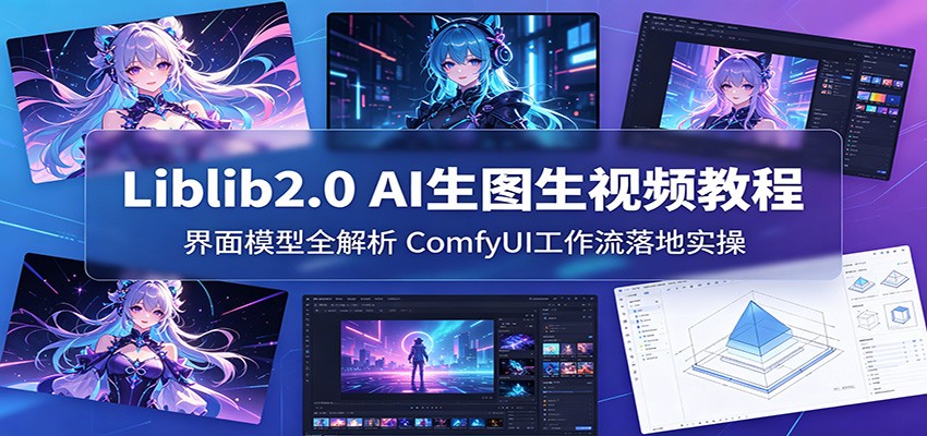 Liblib2.0 AI生图生视频教程：界面模型全解析，ComfyUI工作流落地实操-来聚吧