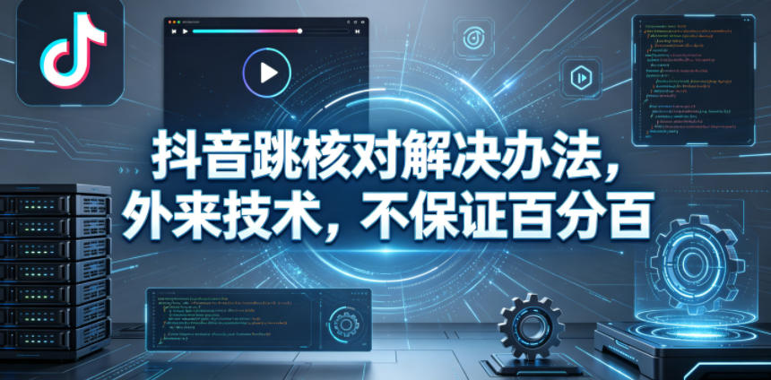 抖音跳核对解决办法，外来技术，不保证百分百-来聚吧