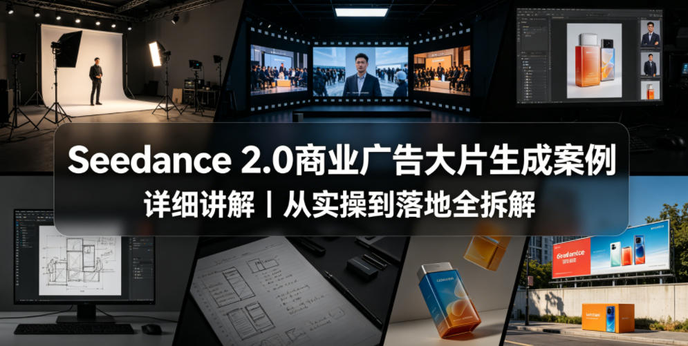 Seedance 2.0商业广告大片生成案例详细讲解｜从实操到落地全拆解-来聚吧