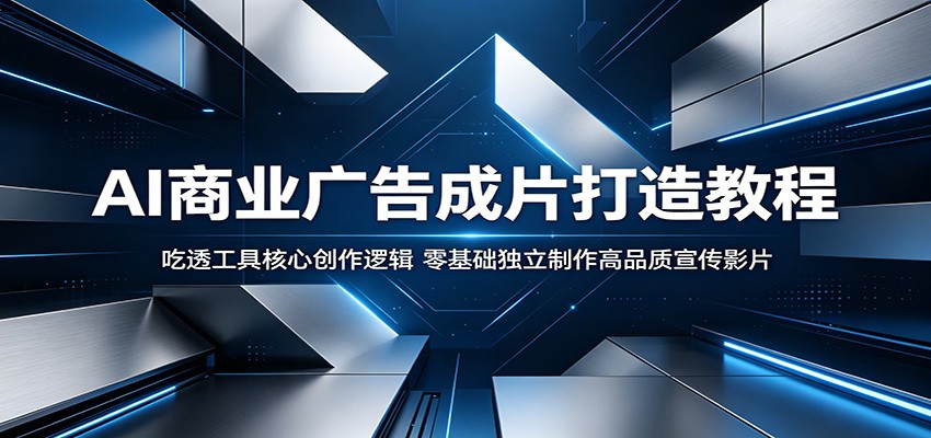 AI商业广告成片打造教程:吃透工具核心创作逻辑,零基础独立制作高品质宣传影片-来聚吧