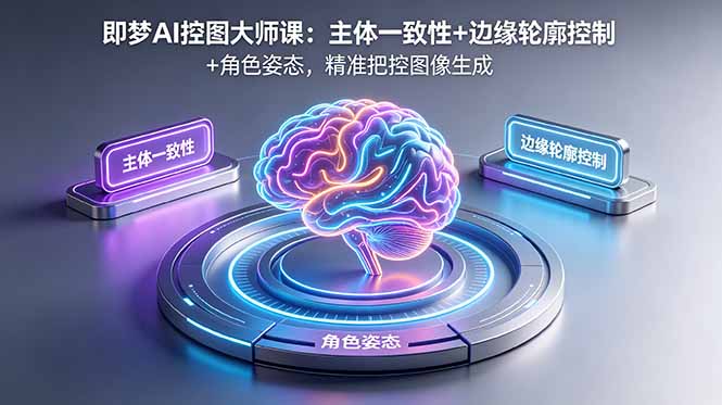 即梦AI控图大师课:主体一致性+边缘轮廓控制+角色姿态,精准把控图像生成-来聚吧