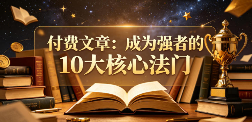 付费文章:成为强者的10大核心法门-来聚吧