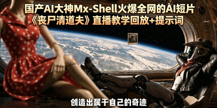 国产AI大神Mx-Shell火爆全网的AI短片《丧尸清道夫》直播教学回放+提示词-来聚吧