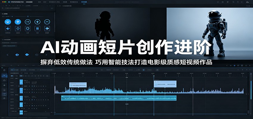 AI动画短片创作进阶：摒弃低效传统做法，巧用智能技法打造电影级质感短视频作品-来聚吧