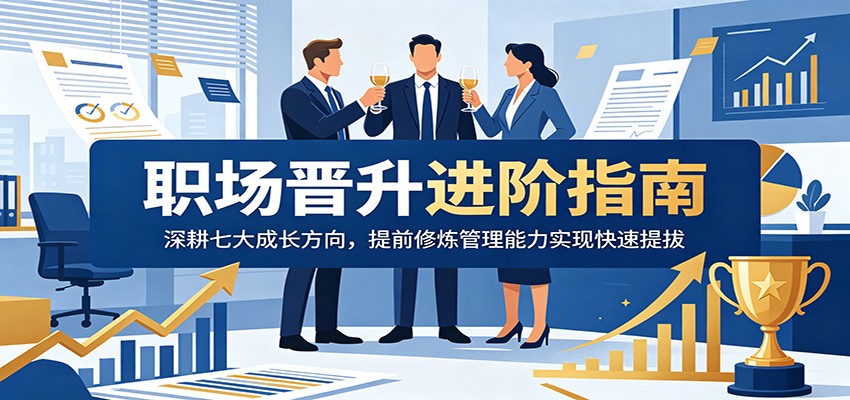 职场晋升进阶指南：深耕七大成长方向，提前修炼管理能力实现快速提拔-来聚吧
