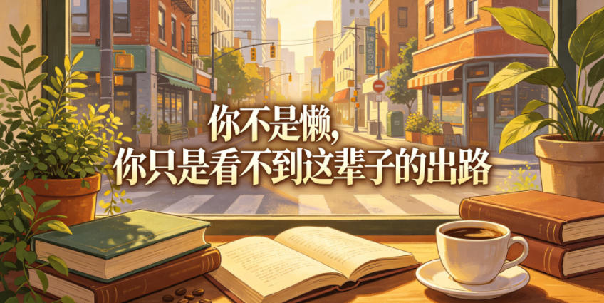 付费文章：你不是懒，你只是看不到这辈子的出路-来聚吧