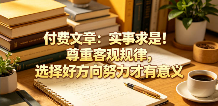 付费文章：实事求是！尊重客观规律，选择好方向努力才有意义-来聚吧