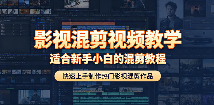影视混剪视频教学，适合新手小白的混剪教程，快速上手制作热门影视混剪作品-来聚吧