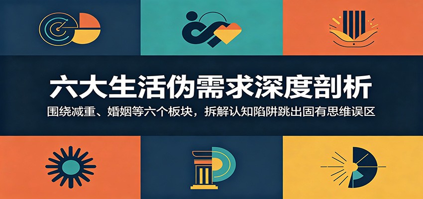 六大生活伪需求深度剖析:围绕减重、婚姻等六个板块,拆解认知陷阱跳出固有思维误区-来聚吧