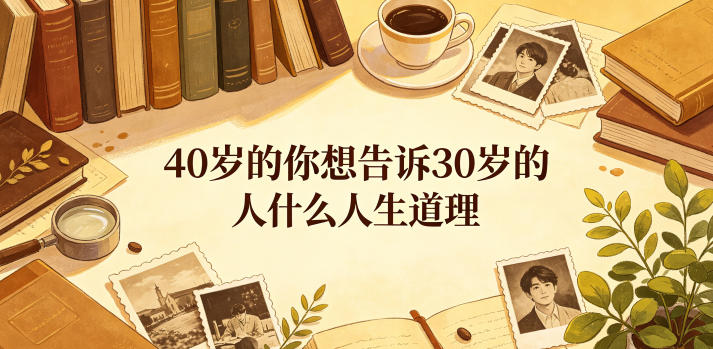公众号付费文章：40岁的你想告诉30岁的人什么人生道理？-来聚吧