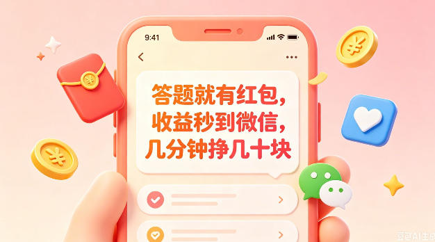 答题就有红包,收益秒到微信,几分钟挣几十块,学生党上班族宝妈都可以玩【揭秘】-来聚吧