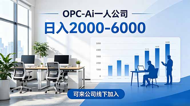 2026创业新风口—OPC一人公司模式震撼首发!日收益2000-6000+,项目绿色长久,安全稳健,合...-来聚吧