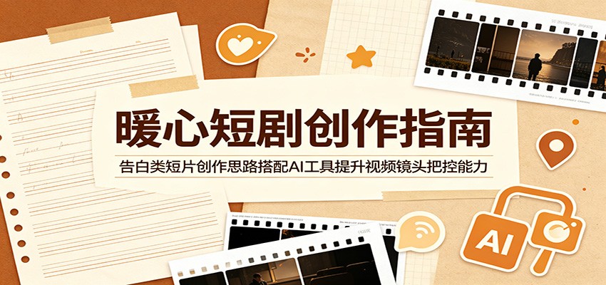 暖心短剧创作指南:告白类短片创作思路搭配AI工具提升视频镜头把控能力-来聚吧
